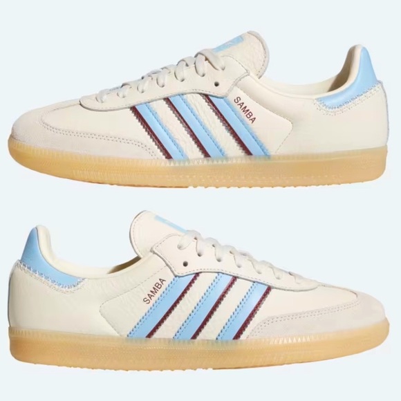 🩵🍷 ADIDAS SAMBA CLEAR SKY RED 🩵🍷